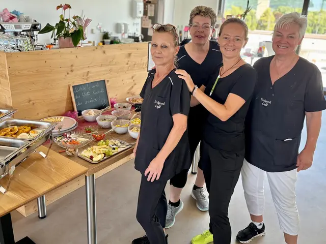 Trotz der ersten Ferienwoche war der Kinderbrunch wieder hervorragend besucht. Das Team vom "Feelgood Cafe" freute sich darüber. | Foto: Markus Kahrer