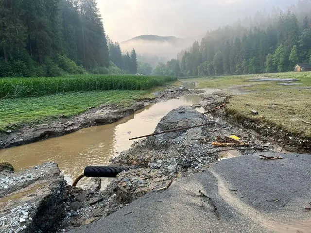 So sah es am Tag nach dem Unwetter im Teigitschgraben aus. | Foto: Stadtgemeinde Voitsberg