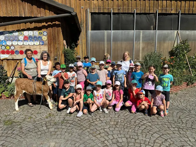 Die Schüler wanderten zum Hof in Sparbach | Foto: privat