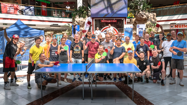 Das war der Wiener Tischtennis Cup 2025 in der Lugner City - Tischtennis Vielfalt einfach gelebt wie man auf diesem Bild gut erkennen kann. | Foto: Tischtennis Hobby Wien - R.Lendl