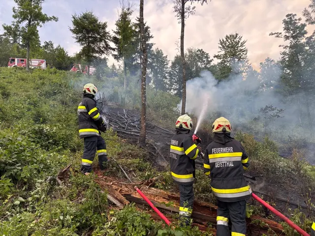 Die Feuerwehren kämpften rund zwei Stunden gegen die flammen | Foto: HFM Patrick Marcher