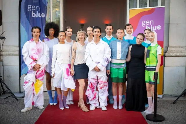 Ein kreatives Highlight auf dem Jubiläumsfest im Palmenhaus in Wien mit dem Motto „Wasser mit allen Sinnen“ war die Modenschau der Kollegstudentinnen aus der Modeschule Hallein. | Foto: BMLUK/Rene Hemerka
