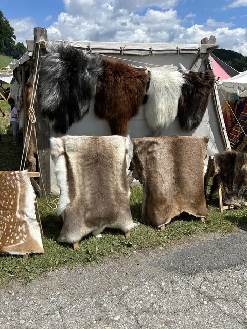 Felle am Mittelalterfest Mattsee
