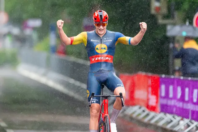 Der Deutsche Niklas Behrens war 2024 der schnellste Fahrer im strömenden Regen in Bruchsal
 | Foto: Mario Stiehl/Cycling Austria