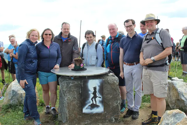 Gitti Fladl, Sabine Dettenweitz, Günther Ede, Hans Eichelberger, VBgm. Berthold Strobl, Bgm. Stefan Hofer, und Helmut Dettenweitz. | Foto: Marktgemeinde Turnau