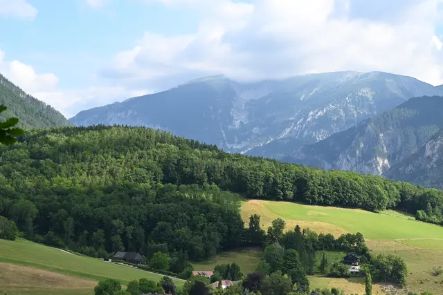 Blick zum Schneeberg