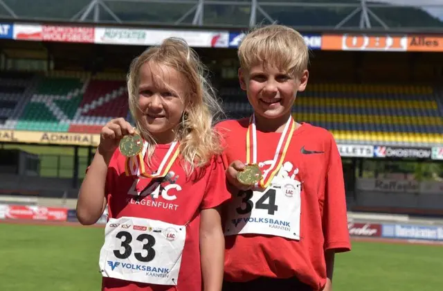 Lara und Luca Sunitsch – ein sportlich geniales Team  | Foto: Privat