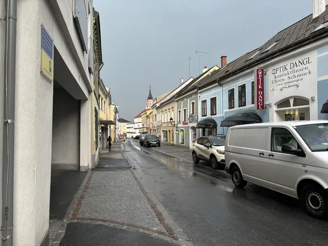 Die enge Böhmgasse in der Waidhofner Innenstadt. Blick Richtung Rathaus. | Foto: Daniel Schmidt