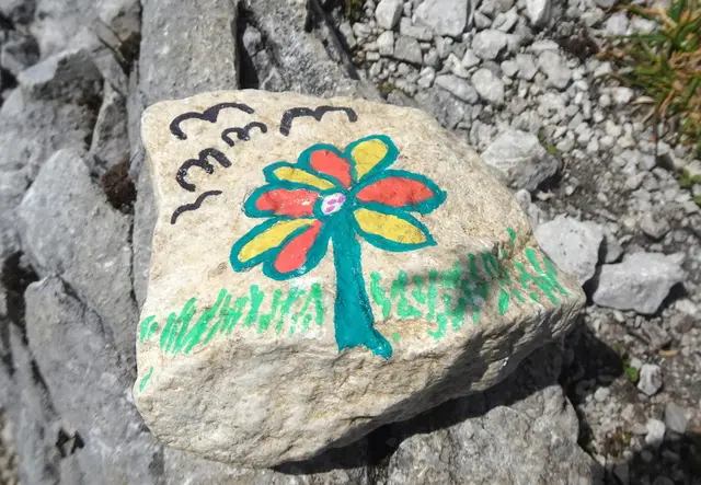 Dieser Stein aus dem Bezirk Liezen durfte ins Mostviertel weiterreisen.