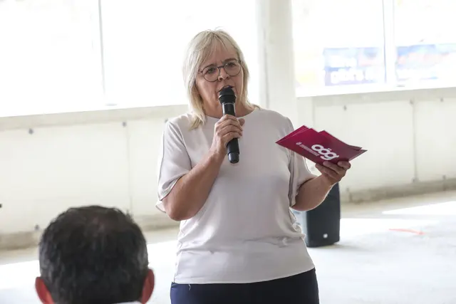 Herta Prandstätter bei ihrer Ansprache. | Foto: OÖG