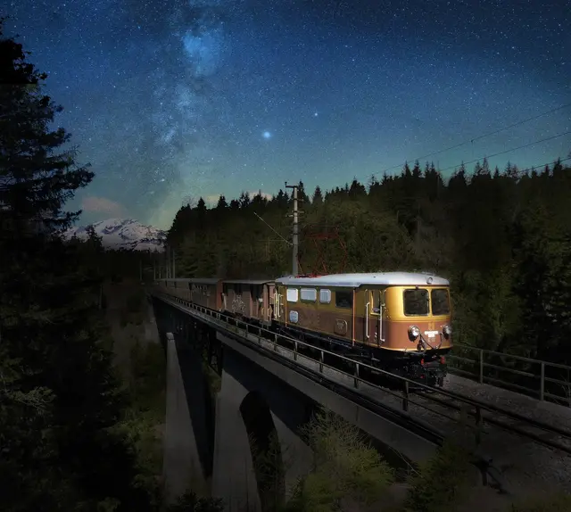 Am 29. August macht sich der Erlebniszug Ötscherbär der Mariazellerbahn auf zur nächtlichen Sternschnuppenfahrt.  | Foto: NÖVOG/Kainz