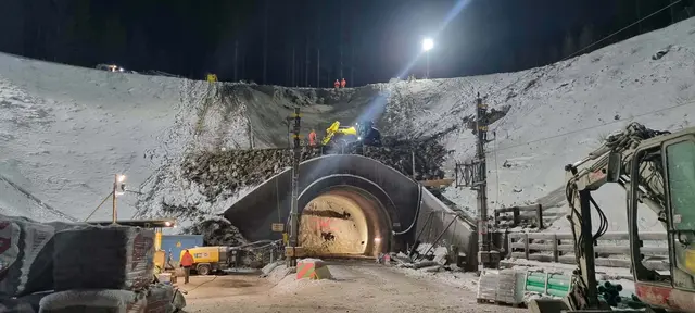 Ende Dezember ist der Tunnel im Portalbereich in Böckstein eingebrochen. | Foto: ÖBB/Swietelsky