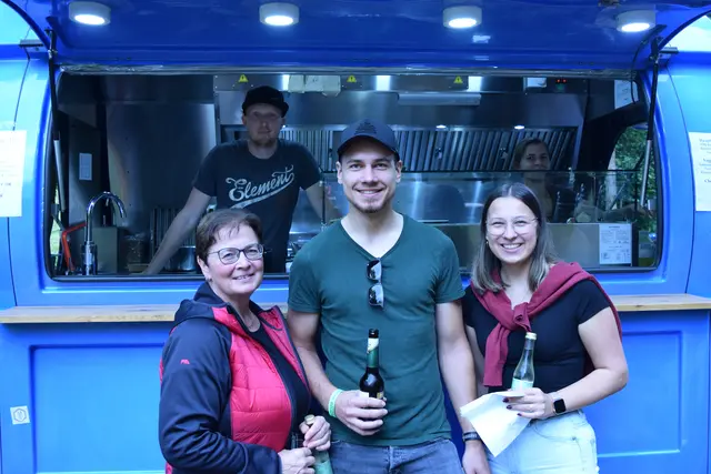 Taktgfühl aus Schönau, Ines und Victoria aus Pabneukirchen, Christoph Lenz aus Tragwein begeisterten beim Kultursommer Pabneukirchen. | Foto: Josef Lumetsberger