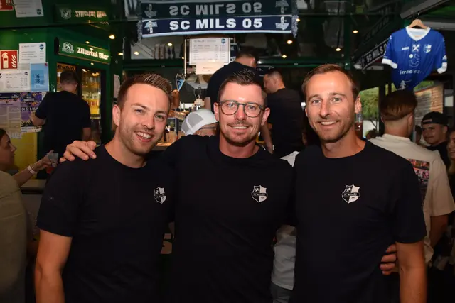 Manuel Eiterer, Martin Angerer und Thomas Eliskases vom SC Mils 05  | Foto: Kendlbacher