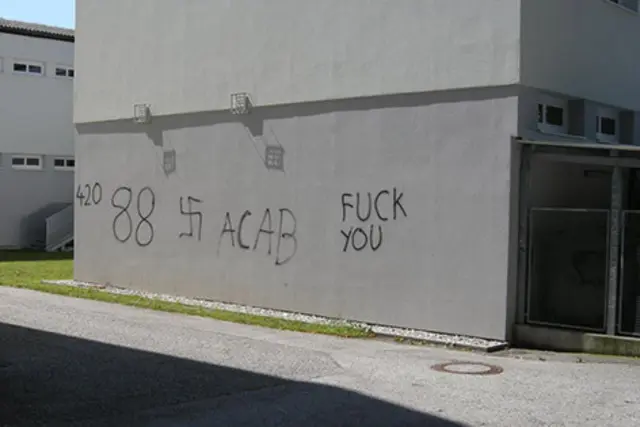 Eine Absamer Berufsschule wurde mit nationalsozialistischen, polizeifeindlichen und rassistischen Schriftzügen beschmiert.  (Symbolbild) | Foto: LPD NÖ