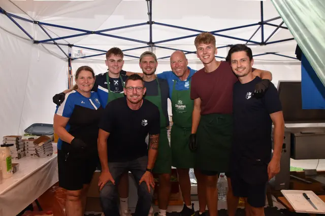 Das Team vom SC Mils 05 punktete mit schmackhaften Schnitzerln und Champignons. | Foto: Kendlbacher