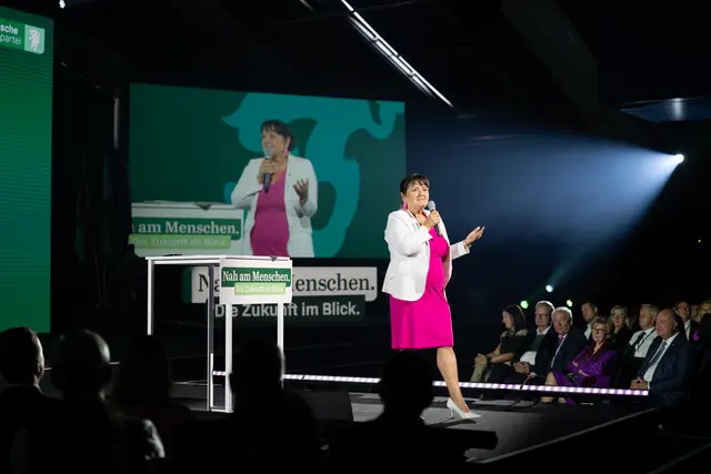 LH-Stv. Manuela Khom konnte beim Landesparteitag in Unterprämstetten ein klares Votum erzielen. | Foto: STVP/Lorber Jörgler