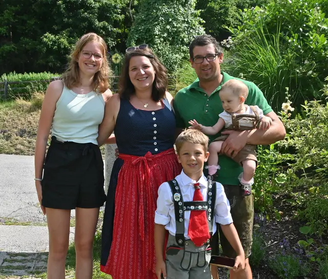 Die Irschner Familie Friedrich feiert mit