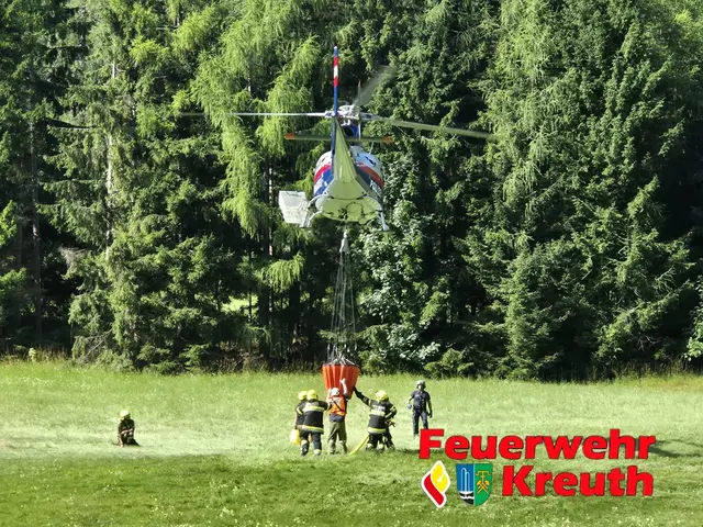 Am Sonntagmorgen wurde ein Waldbrand an der Nordseite des Dobratsch bemerkt. | Foto: FF Bleiberg Kreuth