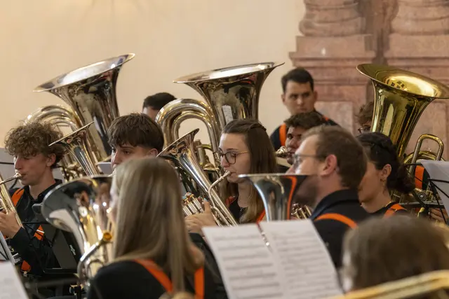 30 Jahre LMS Grein &amp; 10 Jahre GreinBrass. Gast Jugend Brassband OÖ, Leitung Christoph Kaindlstorfer.  | Foto: Andreas Hofer
