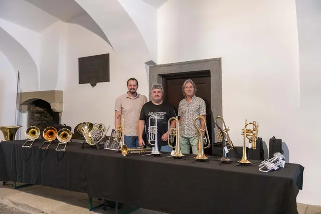 30 Jahre LMS Grein &amp; 10 Jahre GreinBrass. Austellung Musikhaus Schagerl.  | Foto: Andreas Hofer