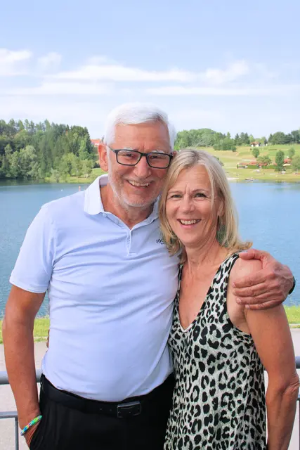 Alfred und Barbara Gert vor dem Fest am Pibersteiner See | Foto: Cescutti