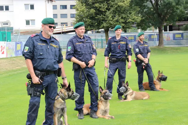 Die Polizei-Hundestaffel imponierte mit ihren Vorführungen | Foto: Manfred Jordan