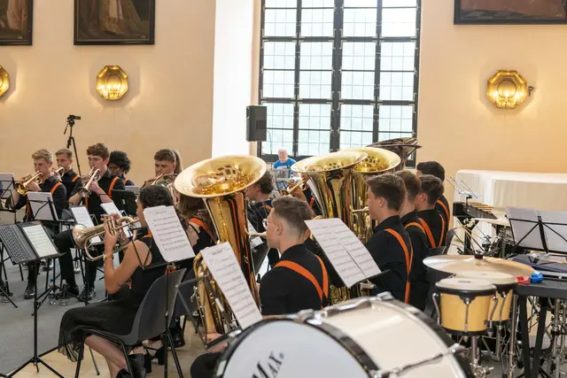 30 Jahre LMS Grein &amp; 10 Jahre GreinBrass. Gast Jugend Brassband OÖ, Leitung Christoph Kaindlstorfer.  | Foto: Andreas Hofer