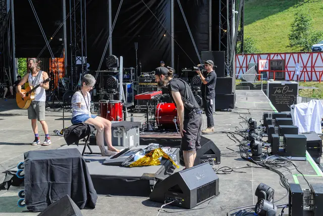 LIZ müller vor dem Auftritt: "Beim Soundcheck konnte ich mir gar nicht vorstellen, dass hier alles voller Zuschauer ist." | Foto: Wolfgang Simlinger