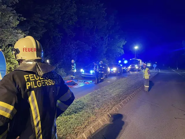 In der Nacht auf Sonntag krachte ein alkoholisierter Lenker mit seinem Wagen gegen einen Baum.  | Foto: FF Pilgersdorf
