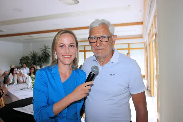 Ein Hauch von ORF: Alina Zellhofer moderierte, Alfred Gert feierte. | Foto: Cescutti