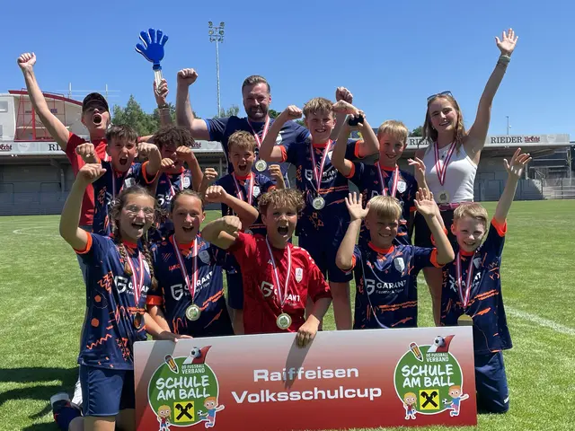 Die Freude bei den St. Martiner Schülern war groß. | Foto: Rieder Volksschul-Cup