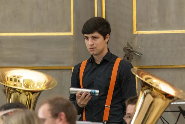 30 Jahre LMS Grein &amp; 10 Jahre GreinBrass. Gast Jugend Brassband OÖ, Leitung Christoph Kaindlstorfer.  | Foto: Andreas Hofer
