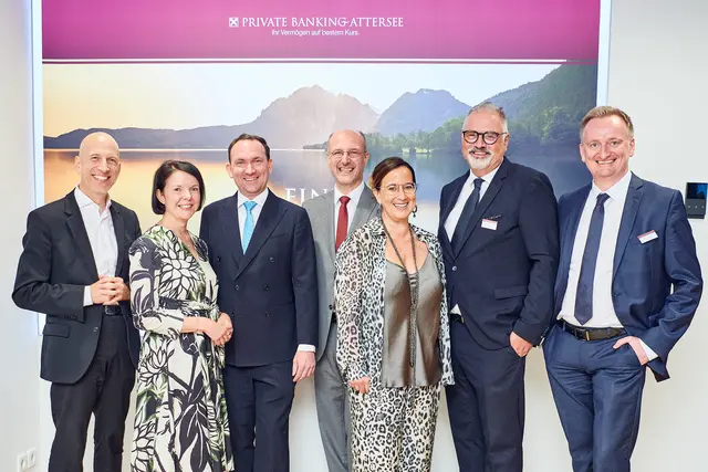 Martin und Natalie Kocher, Martin Mayer, Bernulf Bruckner, Sandra Mayrhauser-Schiemer, Michael Karl Sulzbacher und Richard Malzer (v.l.). | Foto: Mathias Lauringer