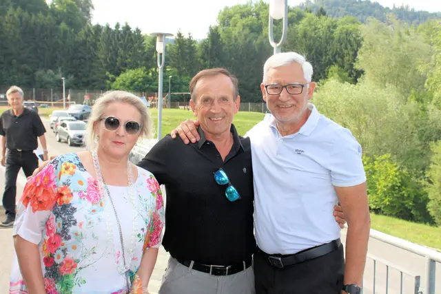 Gemeinsam bei jedem Adventlauf: Familie Penz-Arzberger und Alfred Gert | Foto: Cescutti