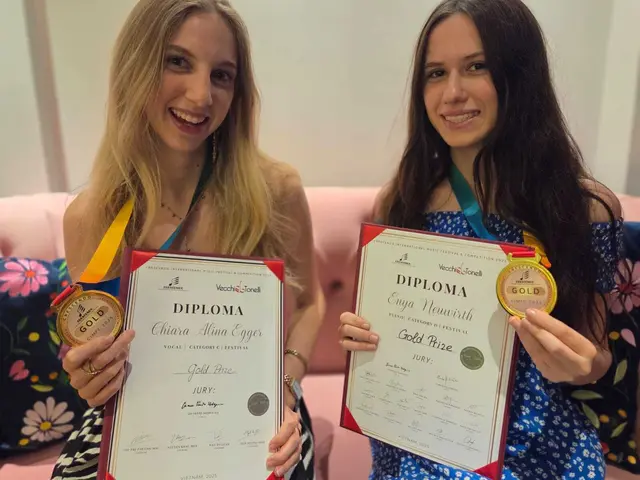 Chiara Alina Egger und Enya Neuwirth überzeugten die internationale Jury in Hanoi. | Foto: Wolfgang Kosmata