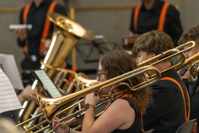 30 Jahre LMS Grein &amp; 10 Jahre GreinBrass. Gast Jugend Brassband OÖ, Leitung Christoph Kaindlstorfer.  | Foto: Andreas Hofer