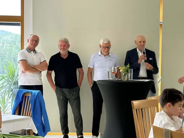 Georg Zellhofer, Jürgen Werner, Alfred Gert und Waschi Mertel beim Interview | Foto: Stadtgemeinde Köflach