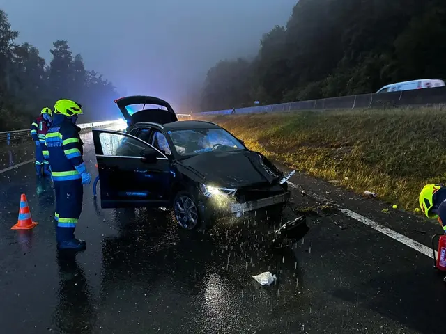 Seitens der Feuerwehr wurde in Absprache mit der Polizei die Fahrbahn abgesichert und gereinigt. | Foto: St. Peter - Spitta