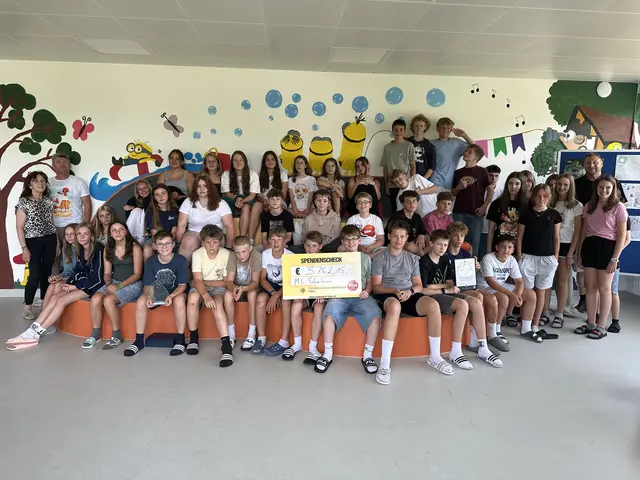 Die Mittelschule Fieberbrunn hat mit ihrer diesjährigen Spendensammlung zugunsten der Krebshilfe Tirol ein starkes Zeichen gesetzt. | Foto: Mittelschule Fieberbrunn