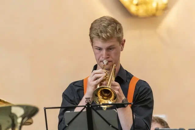 30 Jahre LMS Grein &amp; 10 Jahre GreinBrass. Gast Jugend Brassband OÖ, Leitung Christoph Kaindlstorfer.  | Foto: Andreas Hofer