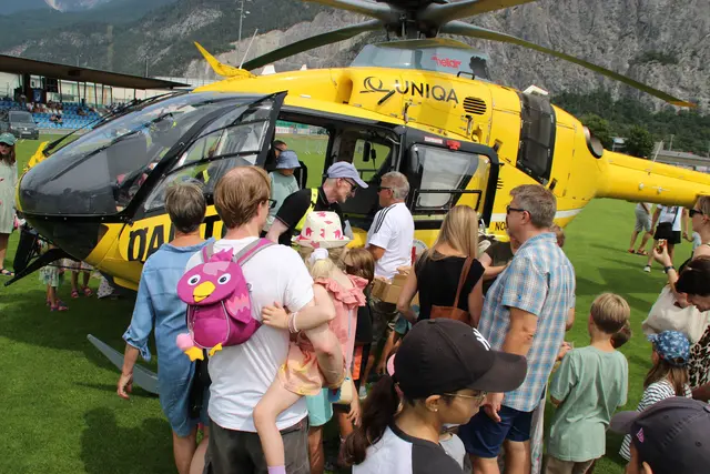 Eine Attraktion: der Rettungshubschrauber des ÖAMTC | Foto: Manfred Jordan