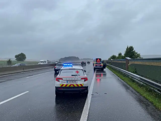 Am Montag kam es zu einem Unfall auf der A1 bei St. Pölten. Es kam zu fünf Verletzten, darunter drei Kinder. | Foto: DOKU-NÖ
