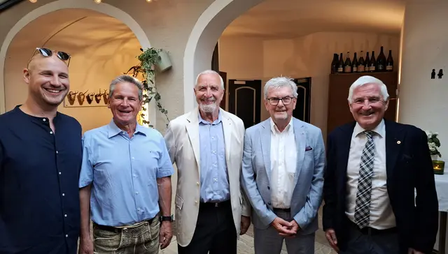 Christopher Habersatter, Gottfried Golser, Herbert Oberndorfer, Josef Wind und Georg Mayer. | Foto: Josef Wind