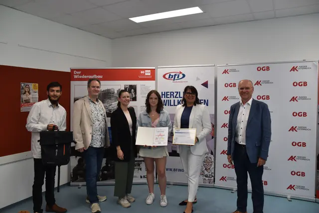 Ehrungen in Scheibbs: Gewerkschaftsbund und Arbeiterkammer hatten zu ihrem großen Aufsatzwettbewerb im Bezirk aufgerufen.