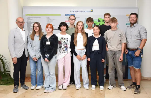 Ferialpraktikantinnen und -praktikanten Juli 2025 im LK Horn. | Foto: LK Horn