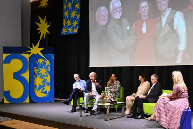 "Talkshow" im Zuge des Festakts | Foto: Europagymnasium Baumgartenberg