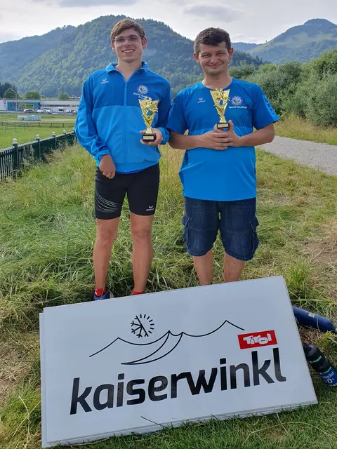 Daniel Stütz und Alexander Haissl (v.l.) belegten die Plätze eins und zwei. | Foto: Stütz