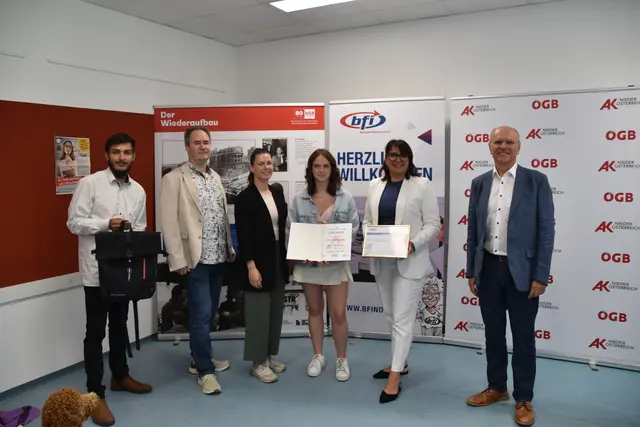 Ehrungen in Scheibbs: Gewerkschaftsbund und Arbeiterkammer hatten zu ihrem großen Aufsatzwettbewerb im Bezirk aufgerufen.