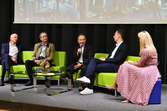 "Talkshow" im Zuge des Festakts | Foto: Europagymnasium Baumgartenberg